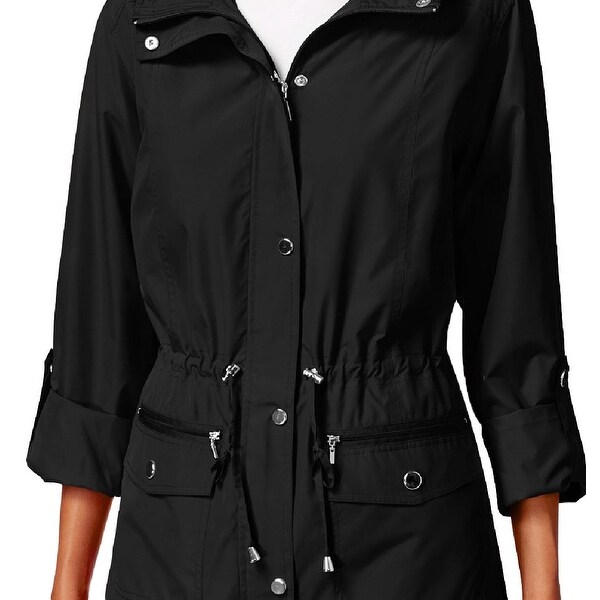 style & co hooded anorak jacket