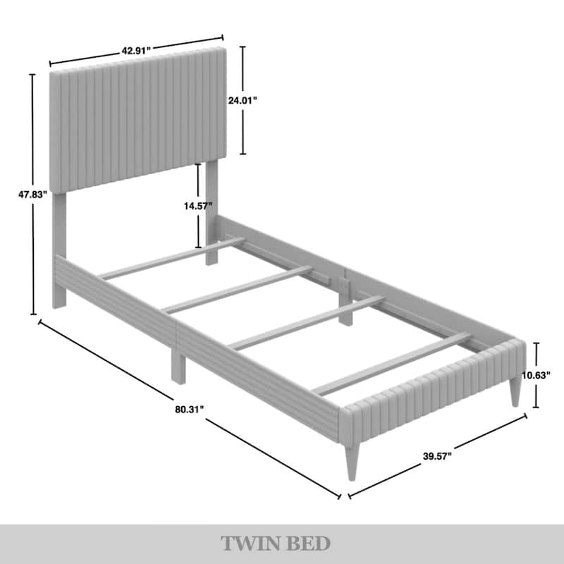 CraftPorch Minimalist 3-Pieces Bedroom Set