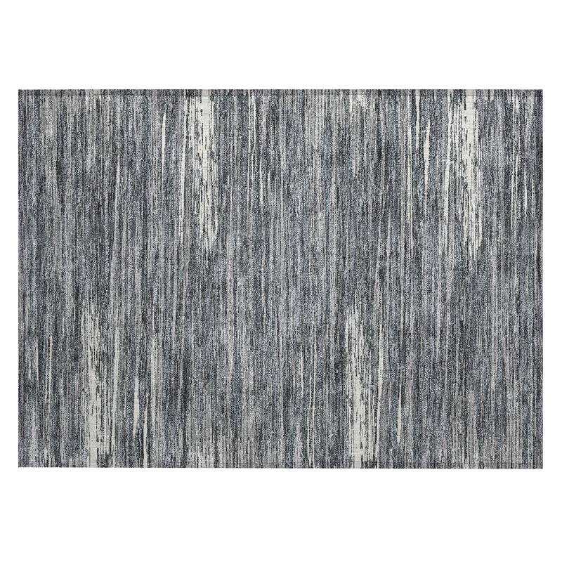 Machine Washable Indoor/ Outdoor Chantille Abstract Stripe Rug