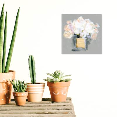 Wynwood Studio Canvas Fashion and Glam Rose Paris White and Cream White Modern & Contemporary Wall Art Canvas Print