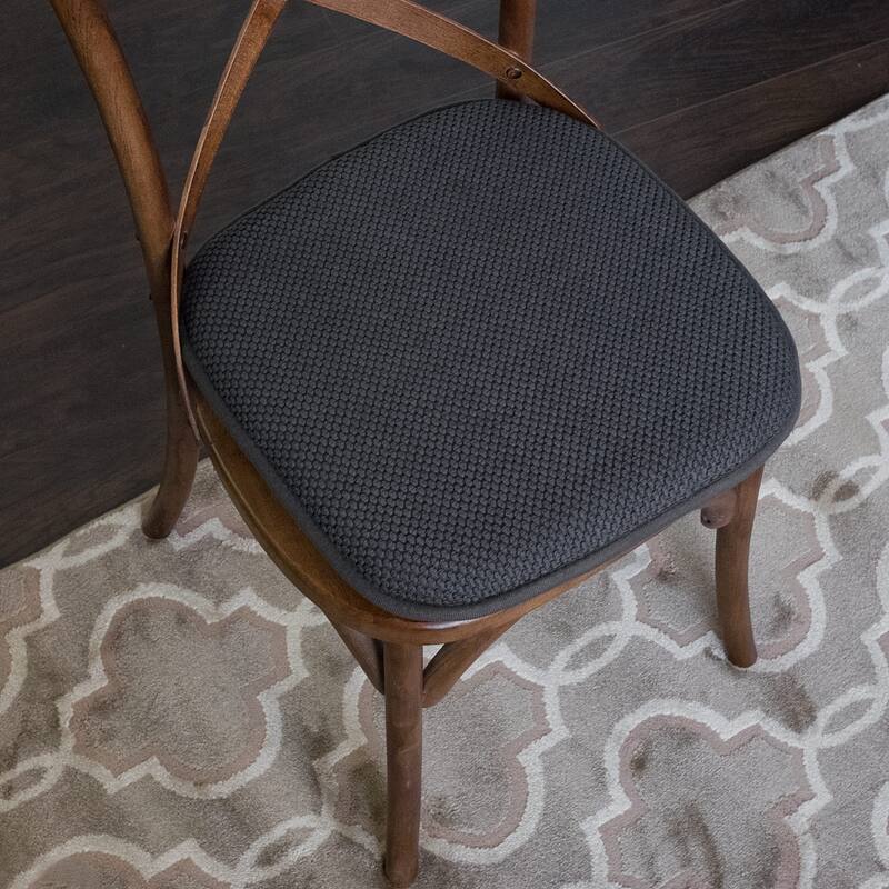 16-in. Square Non-slip Memory Foam Seat Cushions (2 OR 4) - 16 X 16