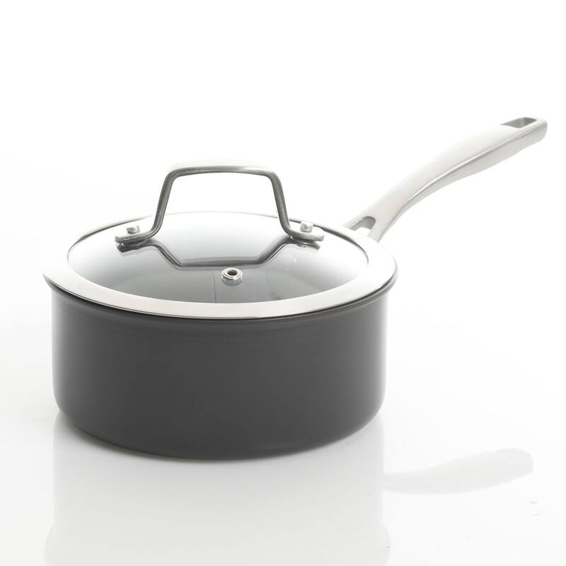 Nonstick Aluminum Cookware 10 Piece Set in Midnight
