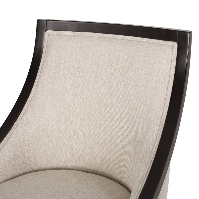 2PCS Fabric Dining Chair With Wood Frame