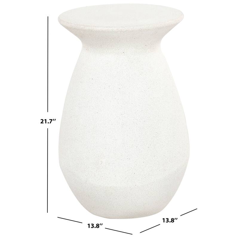 SAFAVIEH Couture Dynah Concrete Accent Table - 14"W x 14"D x 22"H