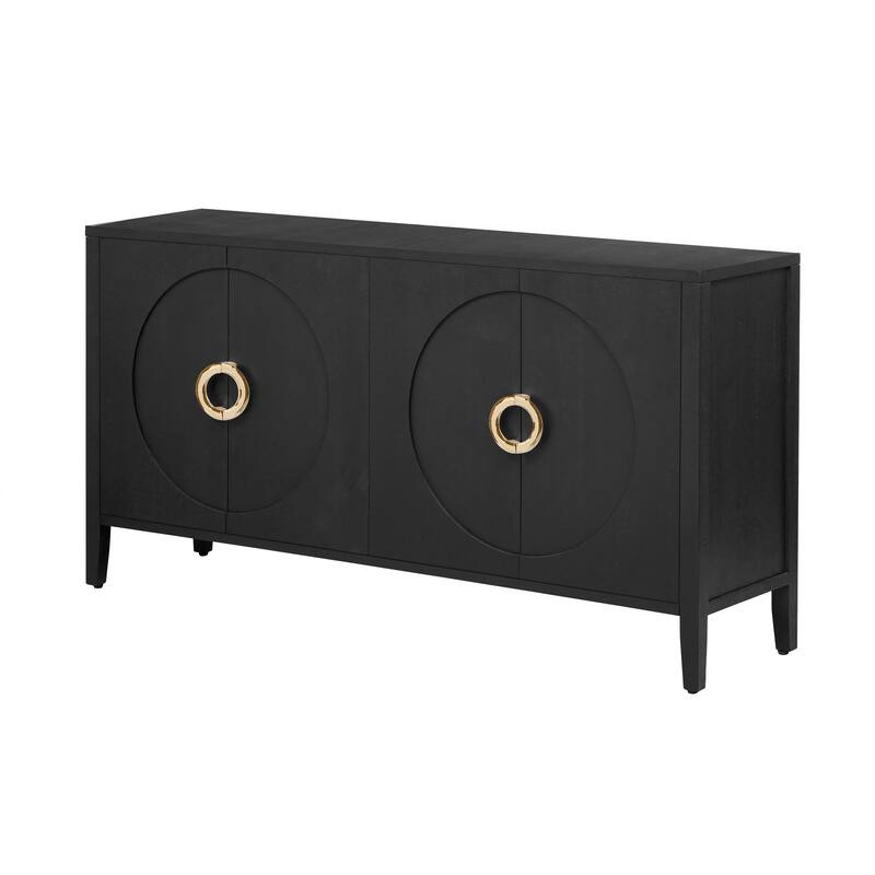Sophisticated Fir Veneer Cabinet With Textured Finish,Suitable For Corridor, Entrance, Living Room, Study