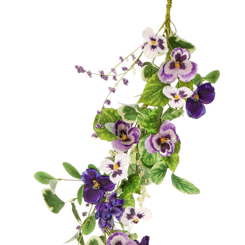 Pansy Garland 48"