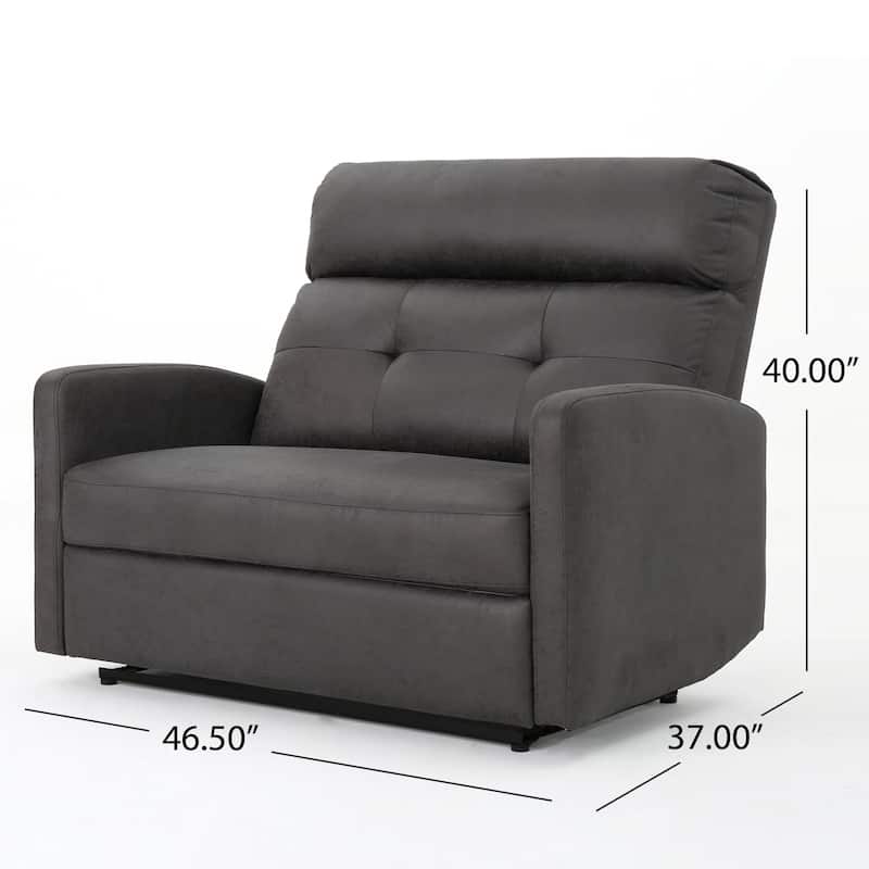 Halima Microfiber 2 Seater Recliner Chair by Christopher Knight Home