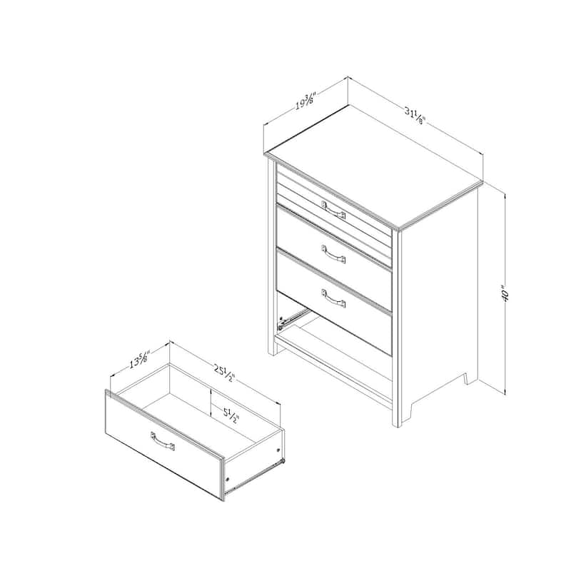 South Shore Ulysses 4-Drawer Chest