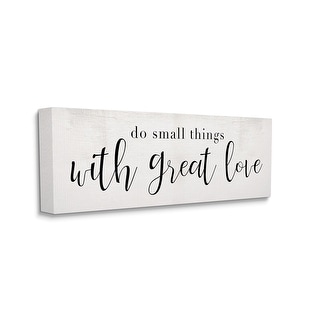 Stupell Do Small Things with Great Love Minimal Quote Canvas Wall Art ...