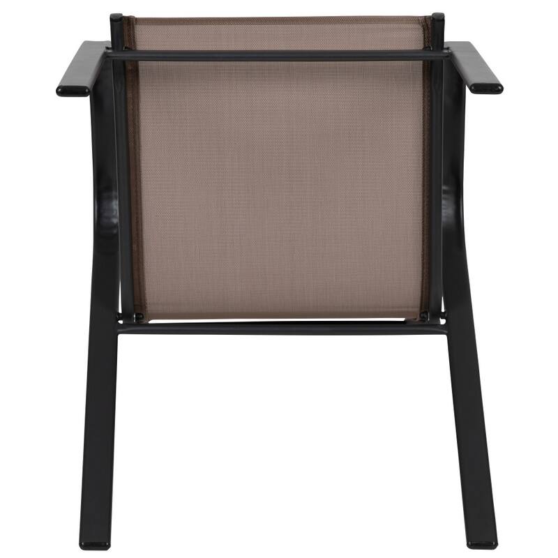 Outdoor Stacking Chairs w/ Flex Comfort Material (4 Pack)