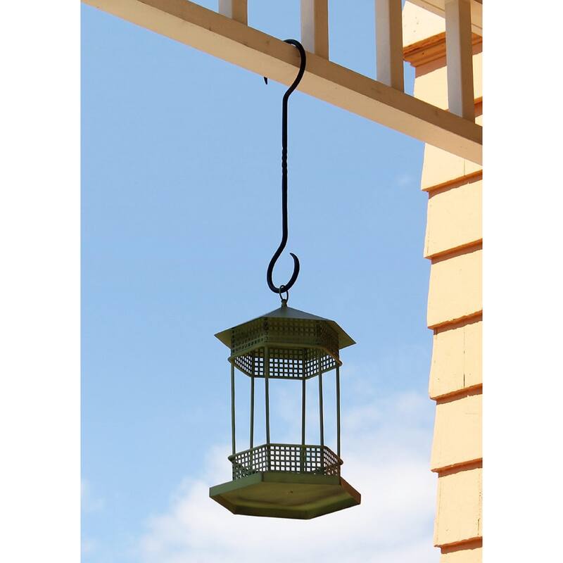 Achla Designs 24" L Black Wrought Iron Hook Extenders w/Twist (Set of 2)