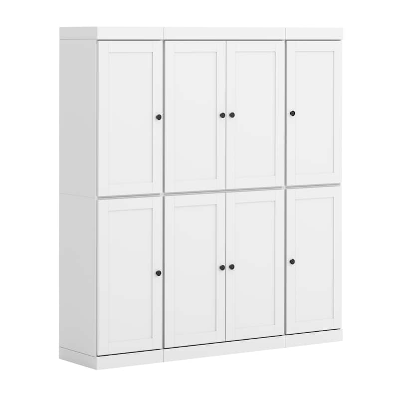 Palace Imports 100% Solid Wood 65" Pantry Cabinet with Shaker Doors and Adjustable Shelves