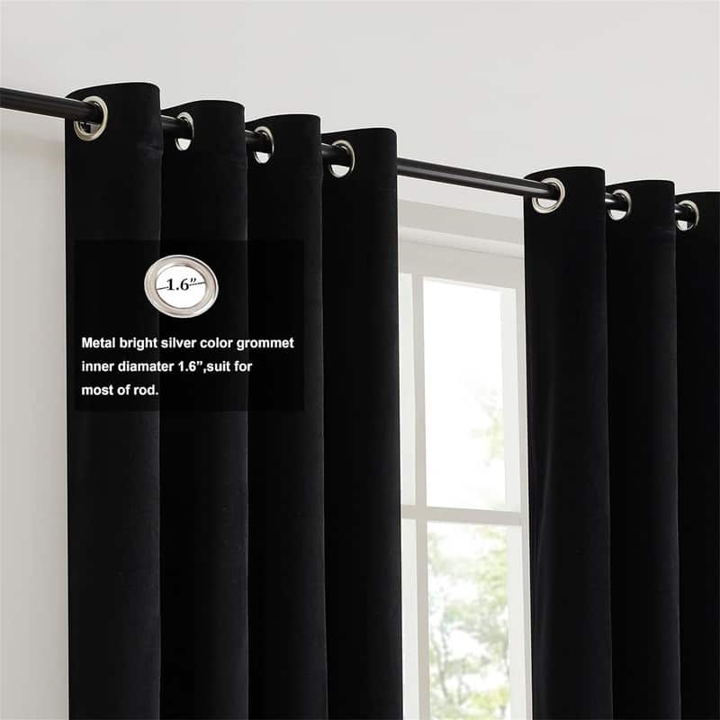 Black Gold Velvet 84" Color Block