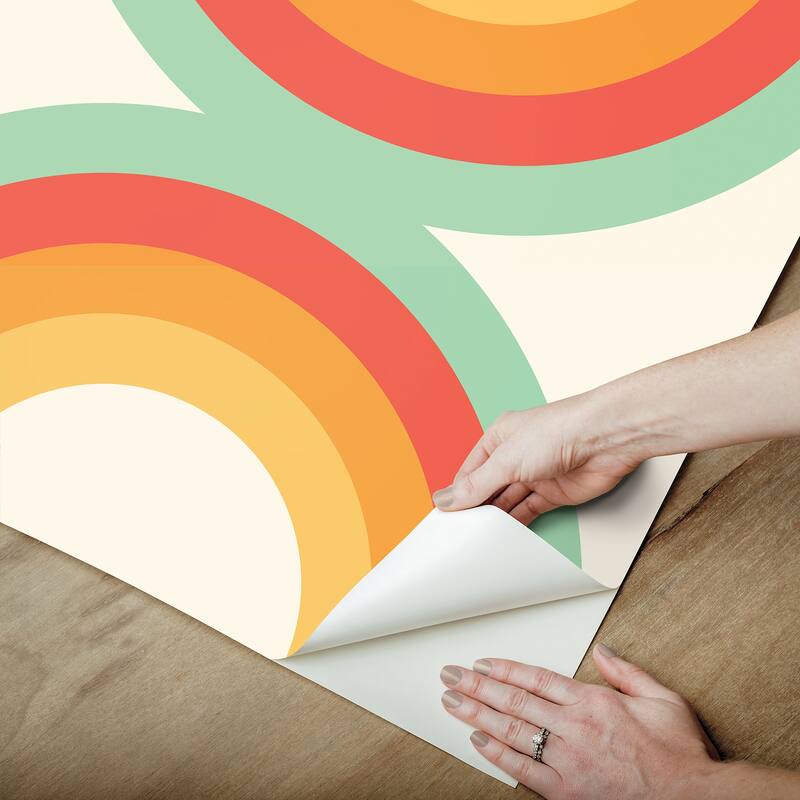 Very Gay Paint Sir Culls Orange Peel and Stick Wallpaper