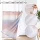 preview thumbnail 82 of 111, No Hook Waffle Weave Shower Curtain with Snap-in Liner