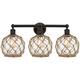Option Clear Glass with Brown Rope / Oil Rubbed Bronze