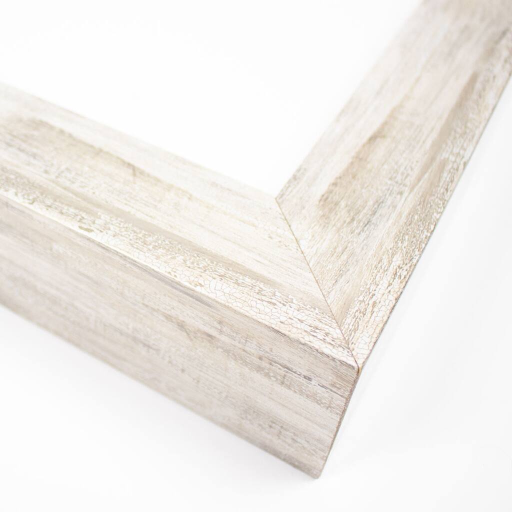 21x42 Frame Silver Solid Wood Picture Frame Width 1.3125 Inches | Interior Frame Depth 0.5 Inches