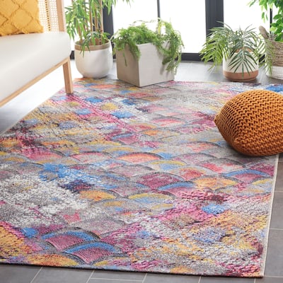 SAFAVIEH Barbados Germana Modern Waterproof Patio Backyard Rug - 9'10" x 12'5"