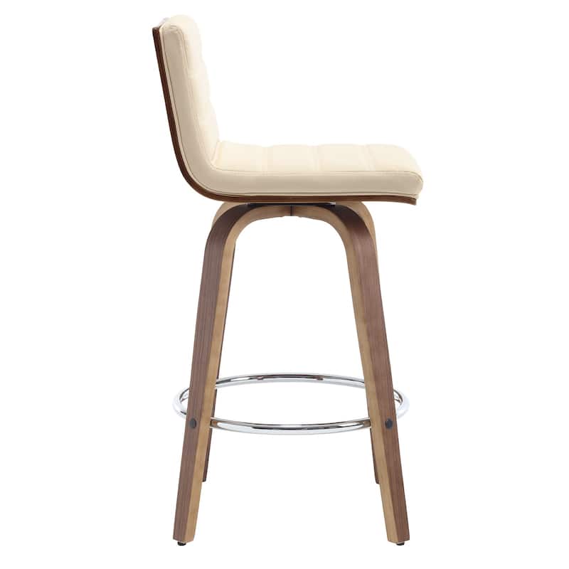 26"/29" Faux Leather Swivel Bar/Counter Stools, Set of 2/3
