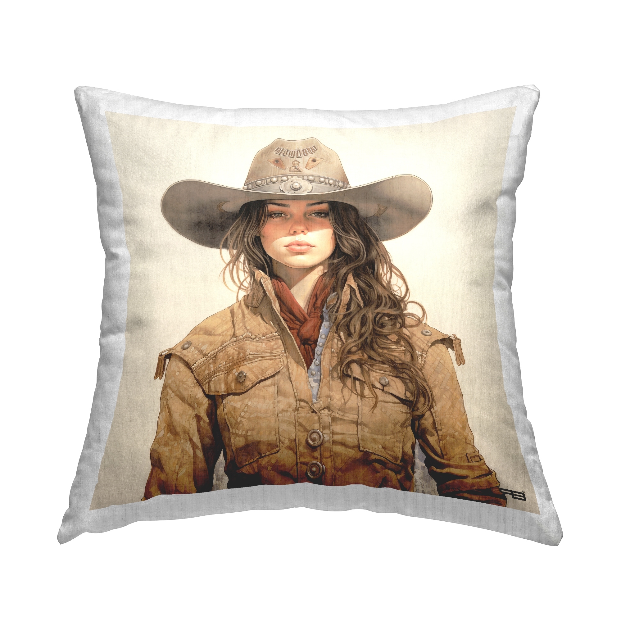 Stupell Western Cowgirl Portrait Design by RB