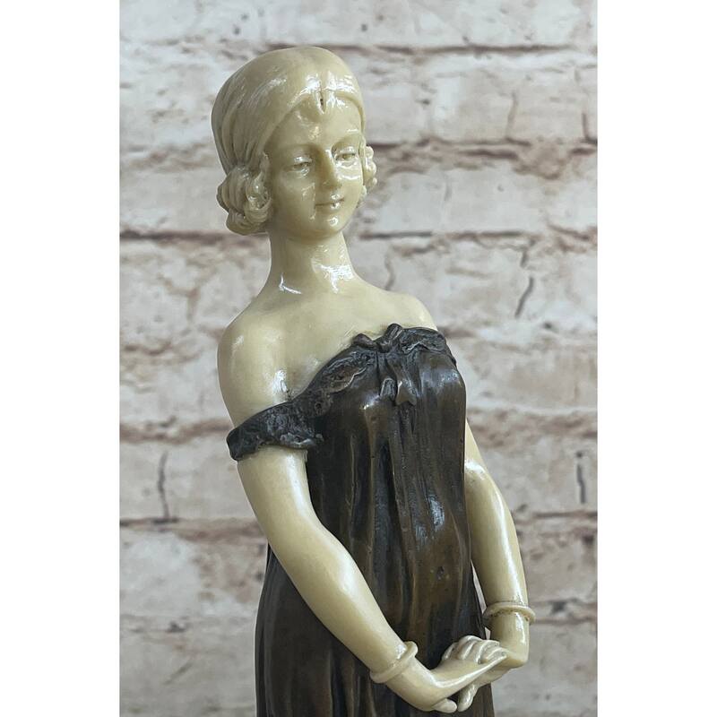 Bronze Sculpture Signed Chiparus Faux Figurine And Pure Statue Figurine Artwork