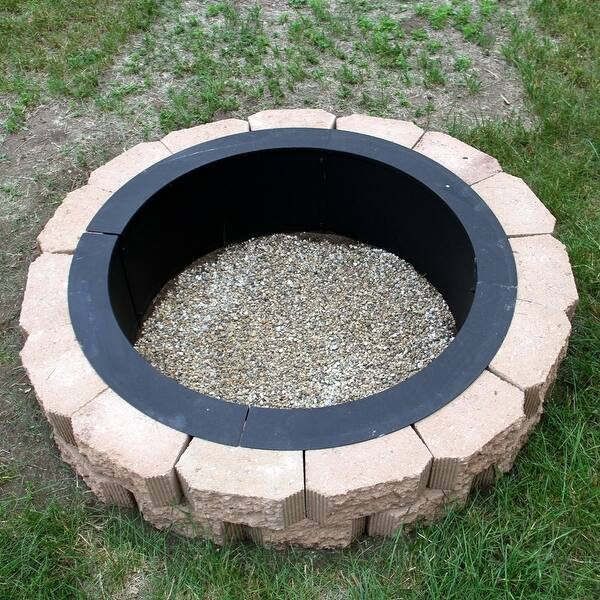 Shop Sunnydaze Heavy Duty Fire Pit Rim Make Your Own In Ground