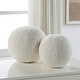 preview thumbnail 3 of 1, Uttermost 64048 Capra Set of (2) Decorative Fabric Spheres