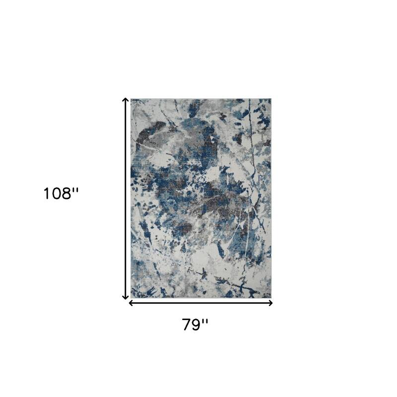 HomeRoots Abstract Modern Rectangle Area Rug