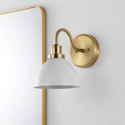 SAFAVIEH Lighting Fetnete Wall Sconce - 11" W x 8" D x 12" H - Gold - 11Wx8Dx12H