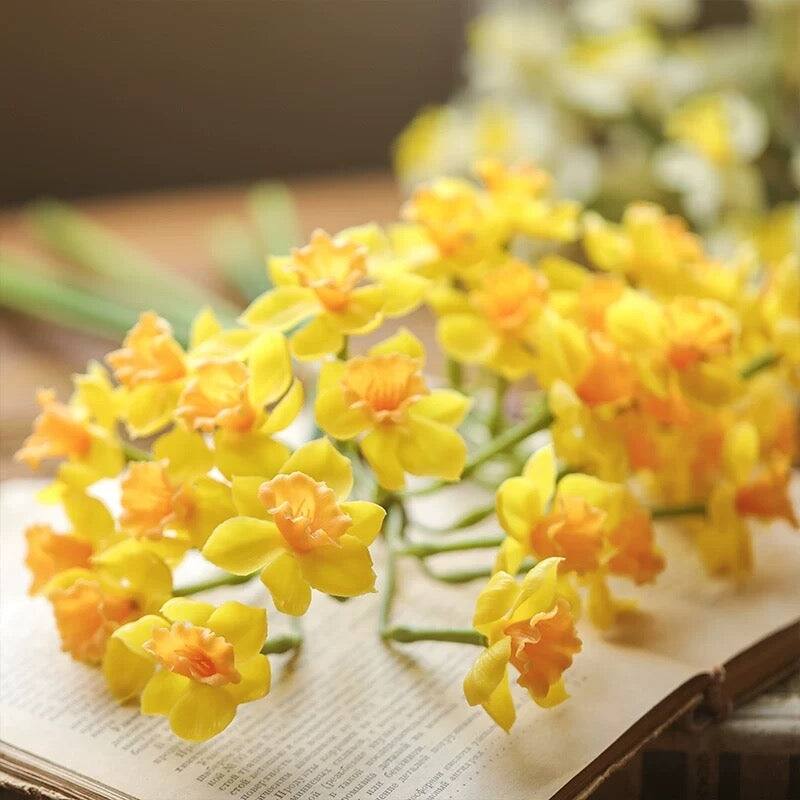RusticReach Faux Daffodil Bundle 24" Tall