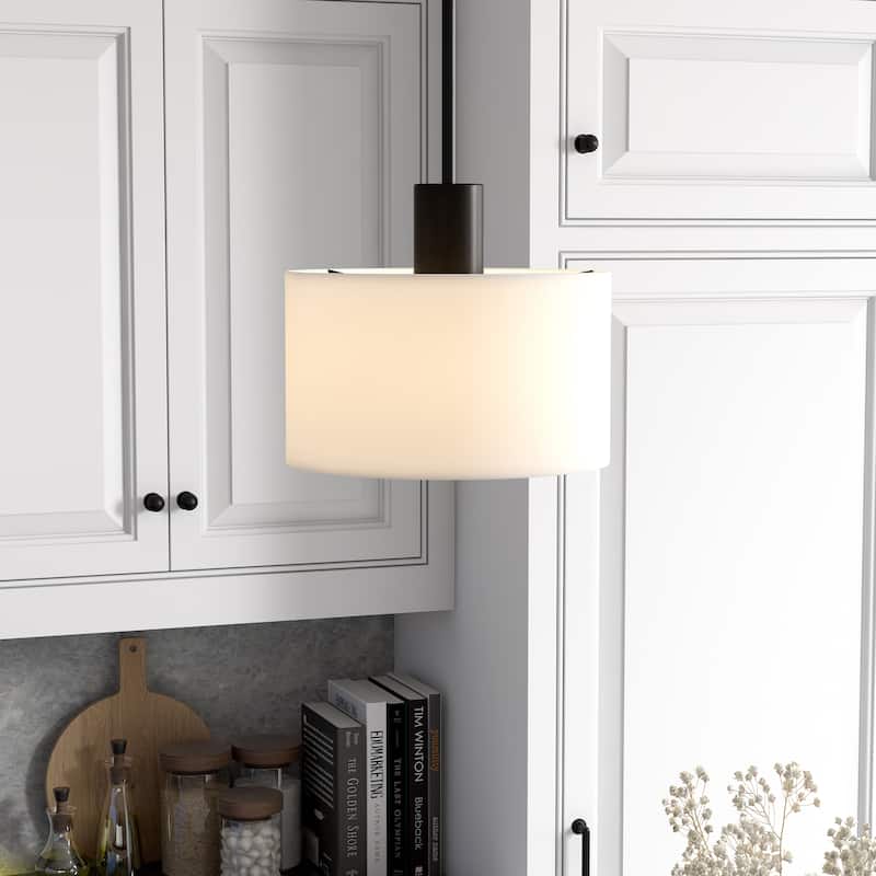 Henri Hand-Blown Metal/Glass Pendant