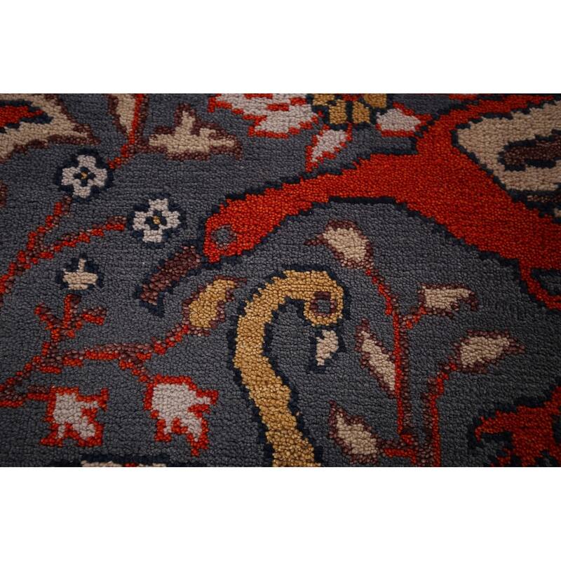 Animals Design Ziegler Indian Runner Rug Hand-Knotted Wool Carpet - 2'5"x 8'0"