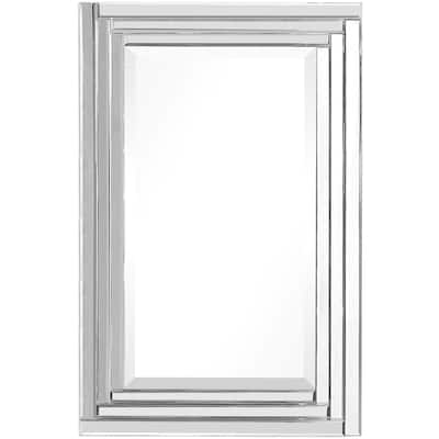 Uttermost Alanna 34" x 22" Rectangular Luxe Frameless Bathroom Wall