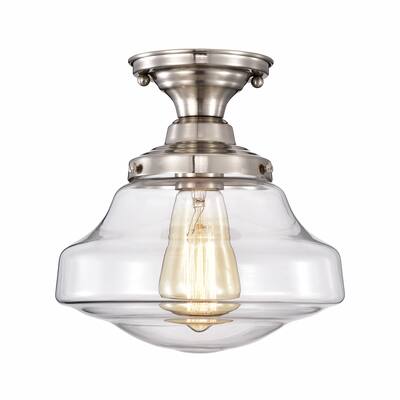 1-Light Vintage Outdoor Flush Mount - 8.75"x8.75"x9"