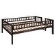 preview thumbnail 9 of 38, Full Over Full Over Full Triple Bed Convertible into 2 Full Size Platform Beds and 1 Floor Bed, Bed Frame with Slide and Ladder