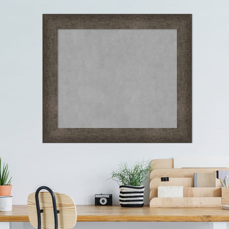 Amanti Art Dappled Light Bronze Framed Magnetic Board