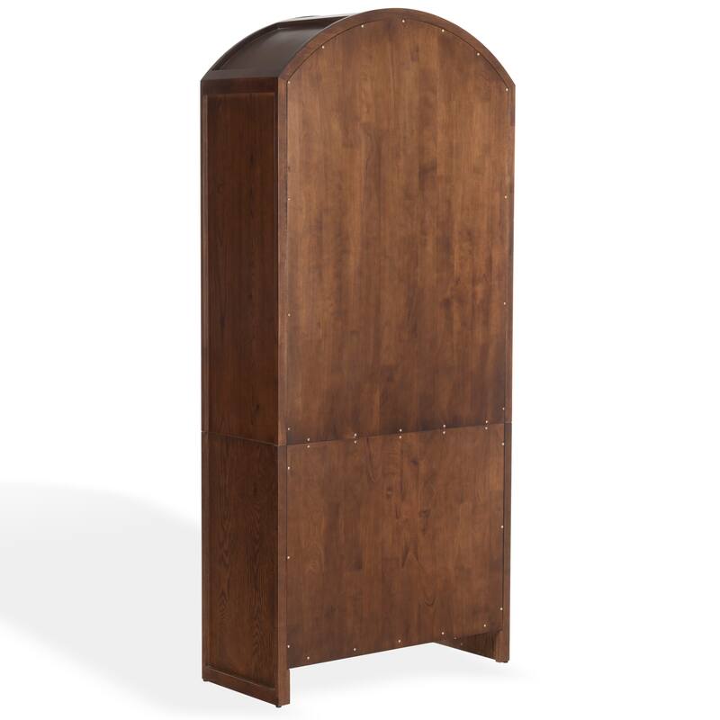 SAFAVIEH Couture Elladora Ribbed Front Wood Bookcase - 34"W x 15"D x 76"H