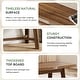 preview thumbnail 5 of 14, 55'' Solid Wood Dining Bench, Farmhouse Long Bench for Kitchen Entryway