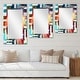 preview thumbnail 3 of 2, Designart 'Fractal Paint Fusion' Abstract Printed Wall Mirror
