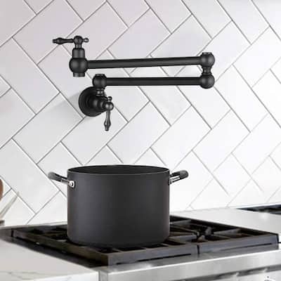 DORNBERG Pot Filler Faucet with Double Joint Swing Arms