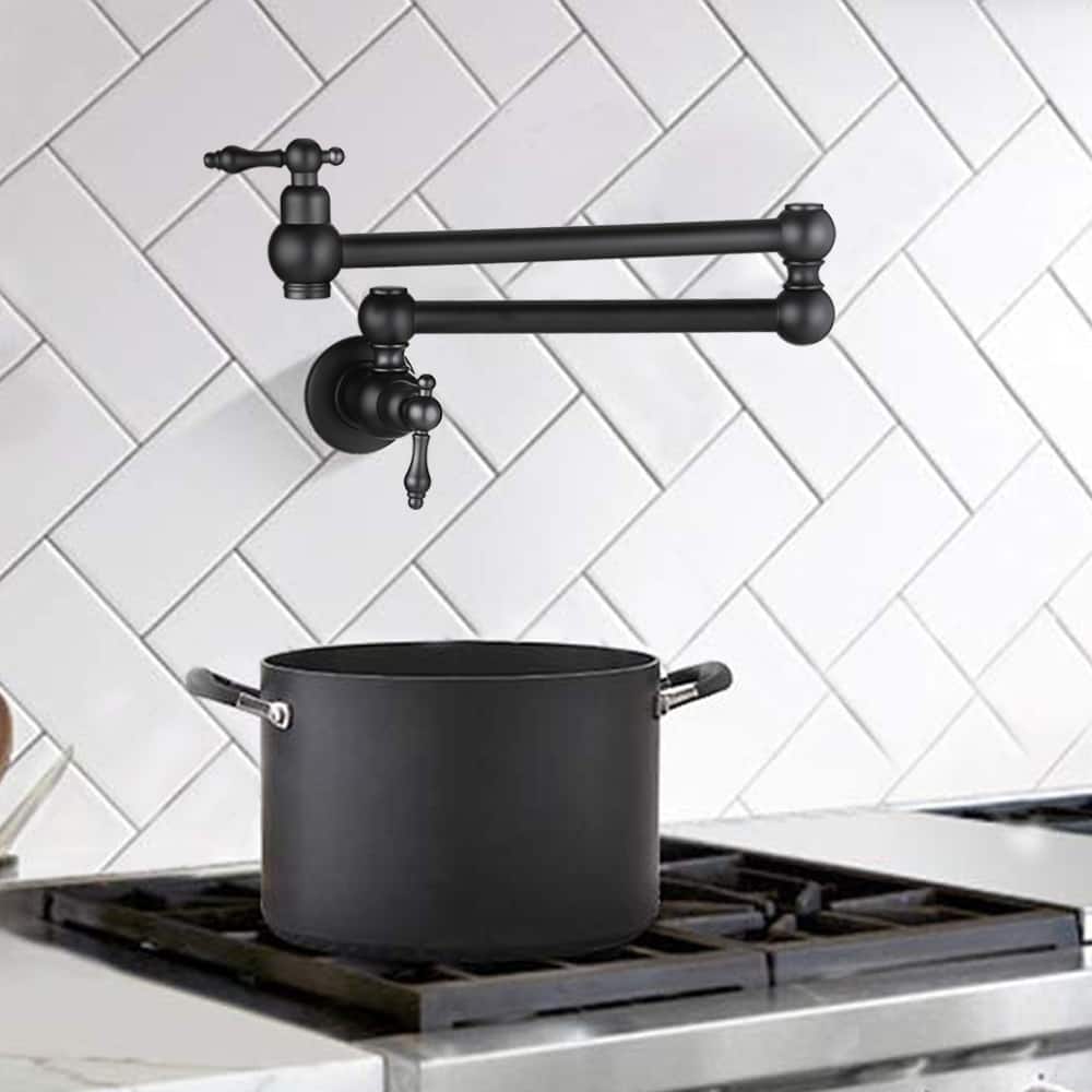 DORNBERG Pot Filler Faucet with Double Joint Swing Arms