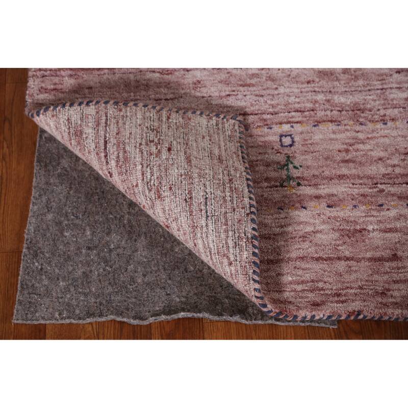 Hand Knotted Oriental 100% Wool Carpet Tribal Animal Pictorial Multi-Colored Gabbeh Area Rug - 10' 8'' X 7' 10''