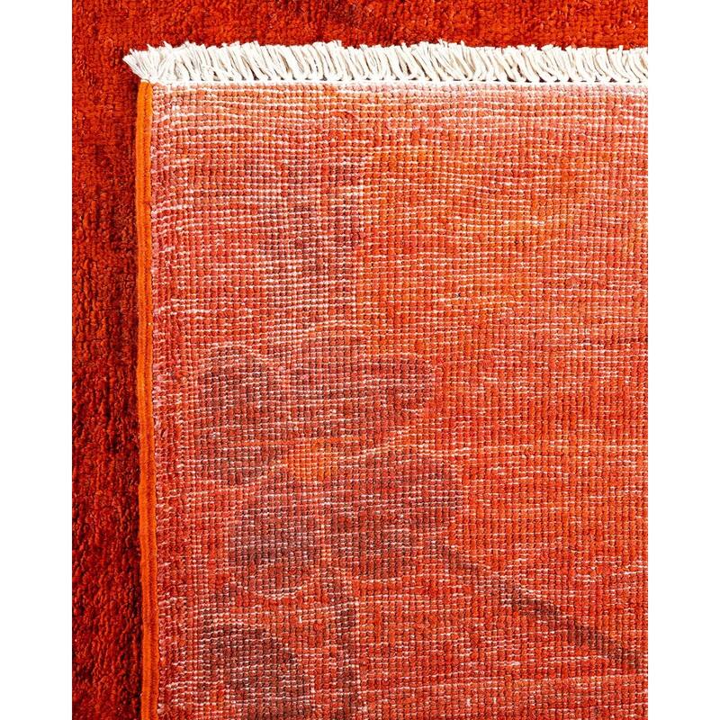 Vibrance, One-of-a-Kind Hand-Knotted Area Rug - Orange, 4' 0" x 6' 1" - 4' 0" x 6' 1"