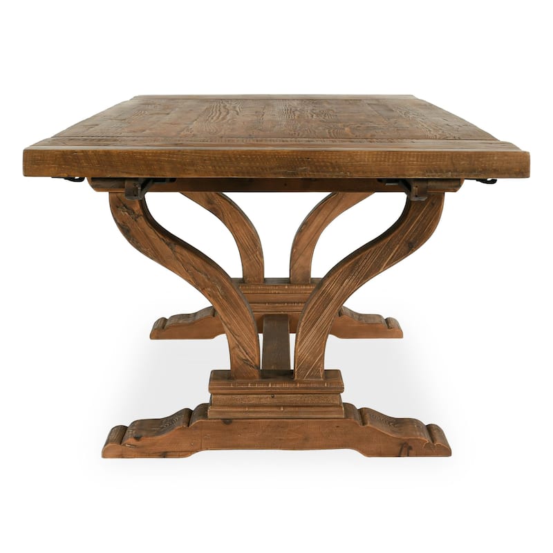 Classic Home Alexander 86"-110" Reclaimed Pine Extendable Dining Table - 86-110Wx40Dx30H