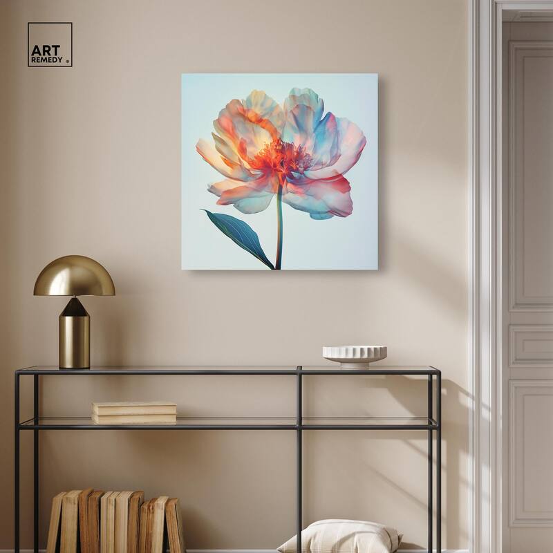 Peony Phases Canvas by Art Remedy, Gallery Wrapped