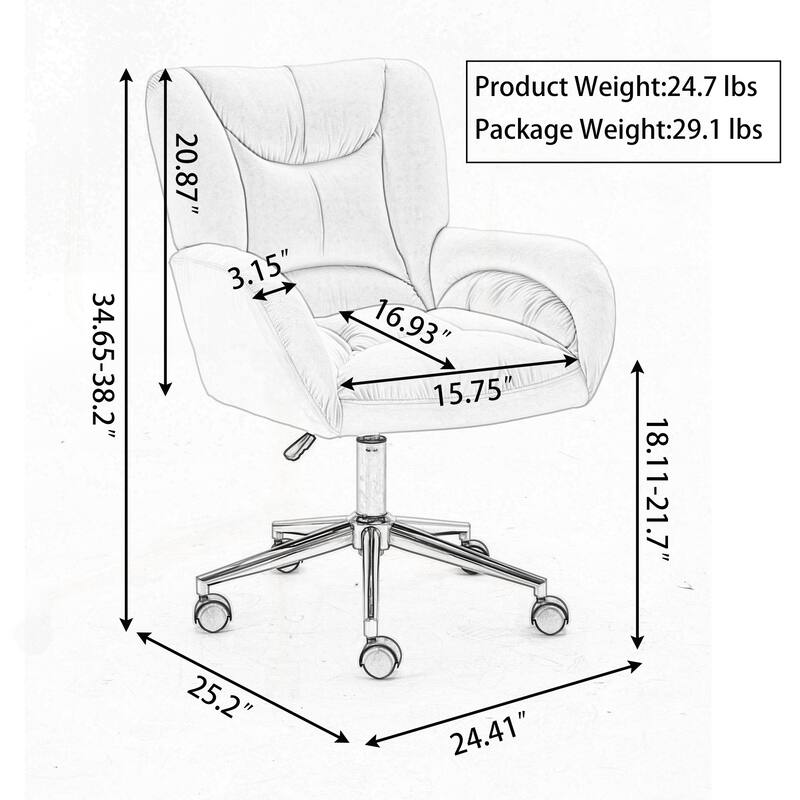 360 Swivel Comfortable Ergonomic Office Chair