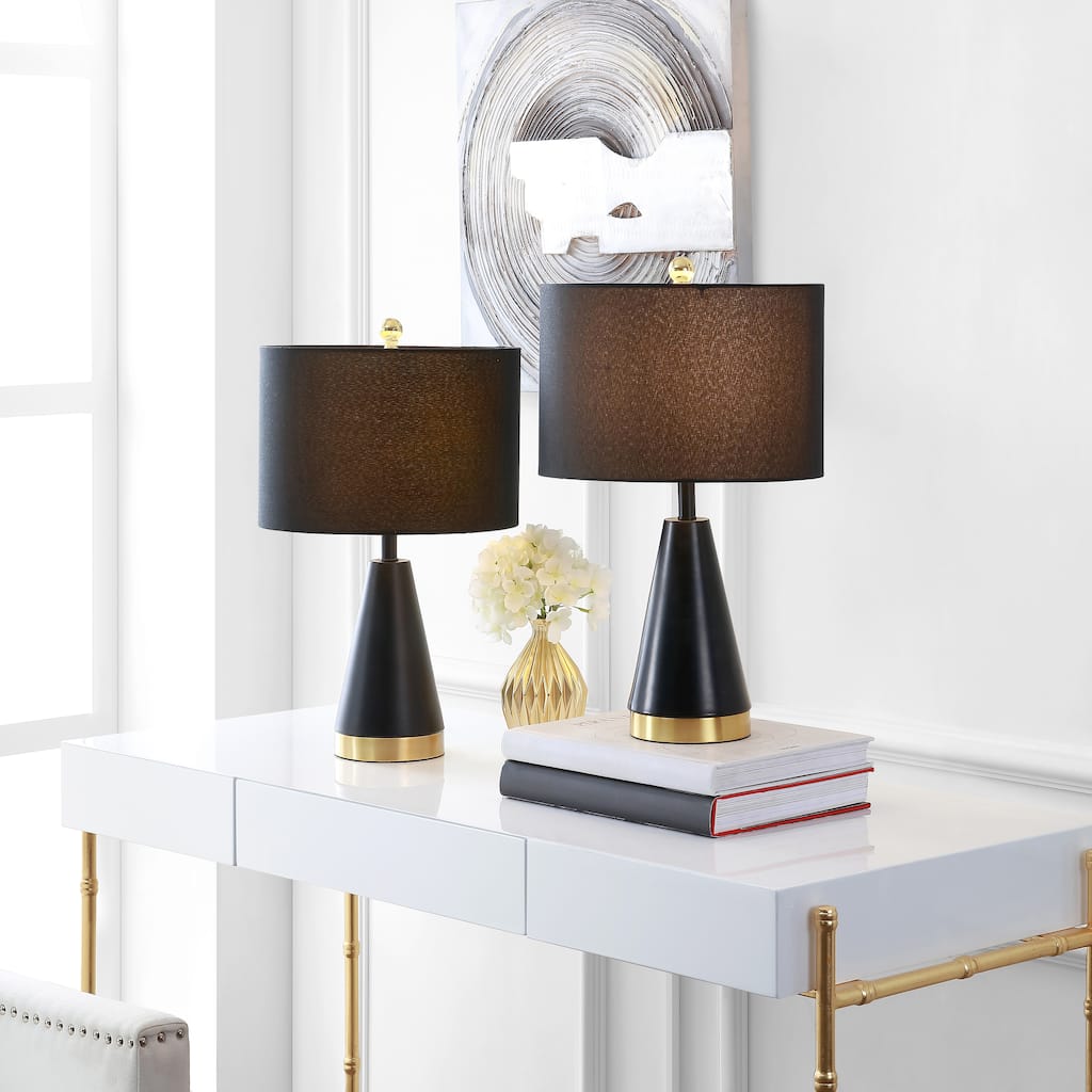 SAFAVIEH Lighting Reinhild 20-inch LED Table Lamp (Set of 2) - 12" W x 12" L x 20" H - 12Wx12Dx20H