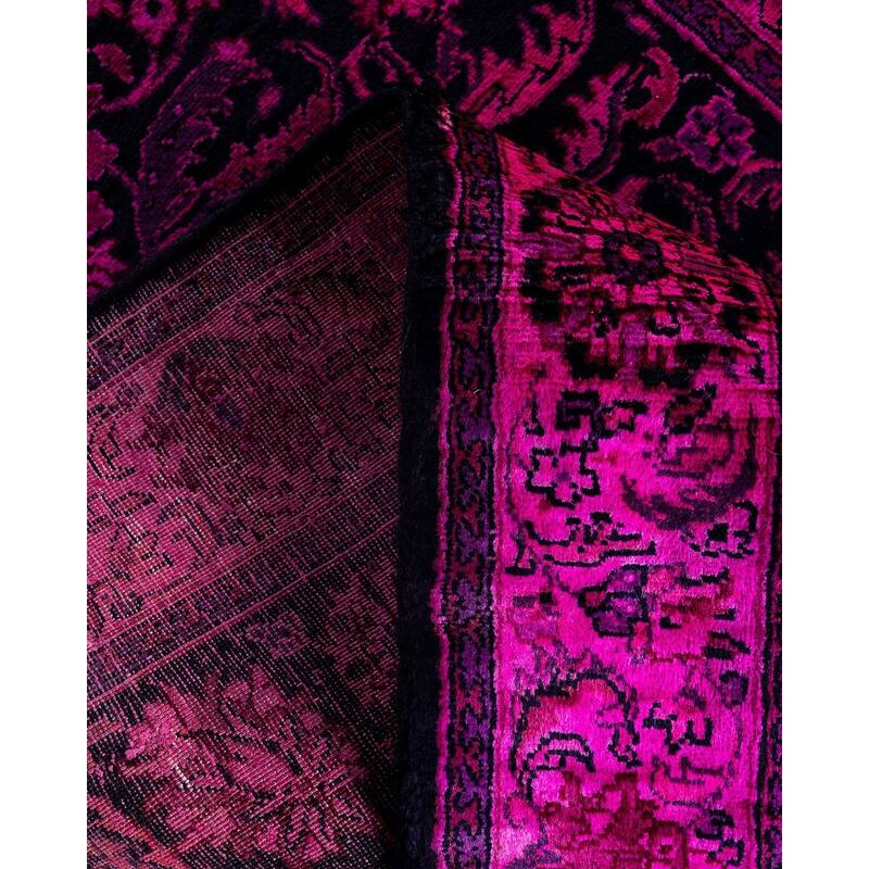 Contemporary Overdyed Wool Hand Knotted Runner - 2' 7" x 10' 4"