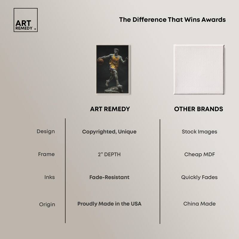 Basketball Sculpture II Canvas by Art Remedy