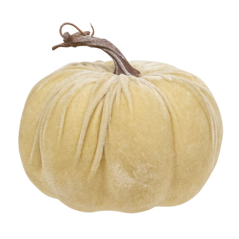 Cream Velvet Pumpkin 6.5"